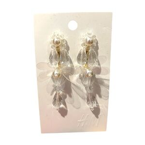 H&M Floral Statement Earrings